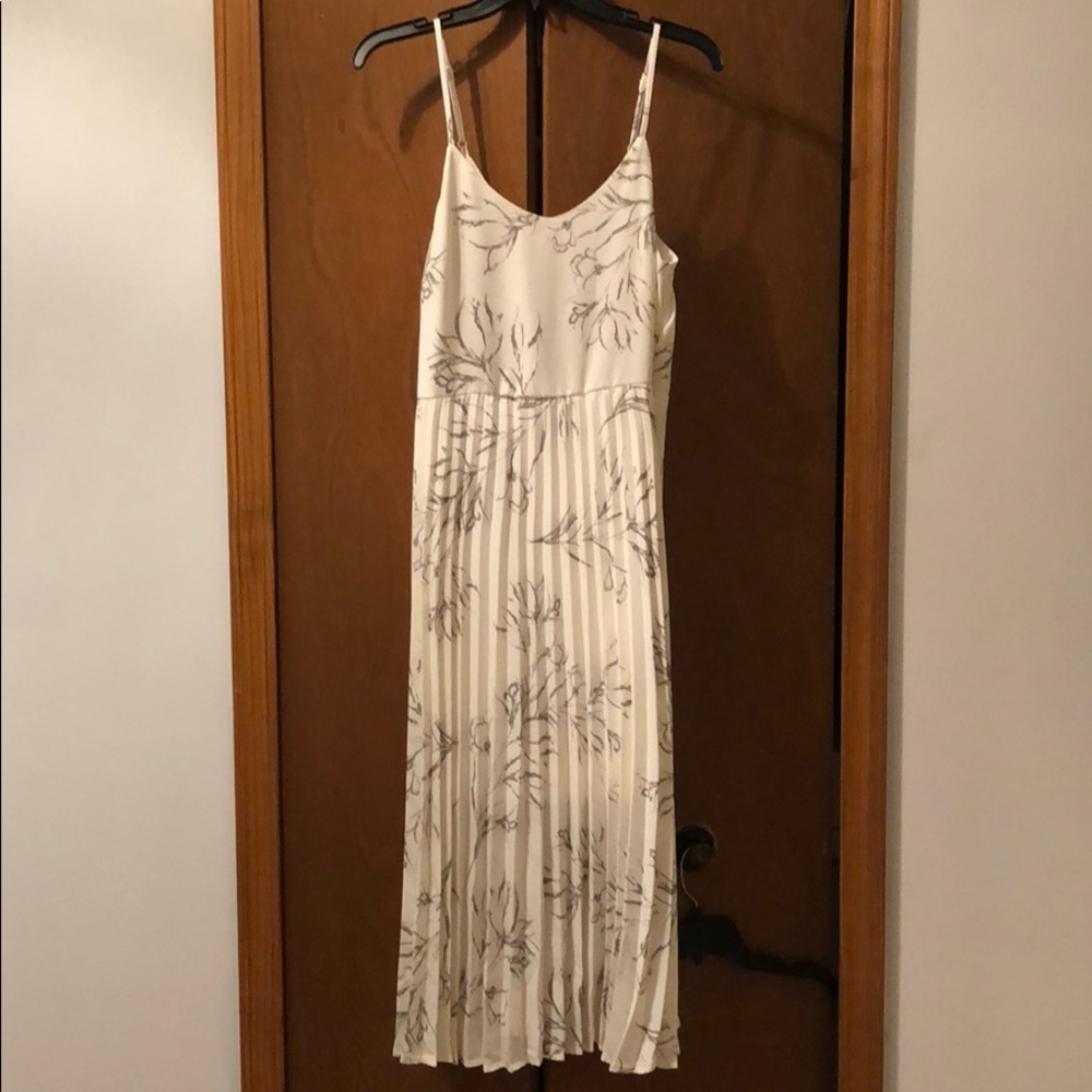 White and grey dress